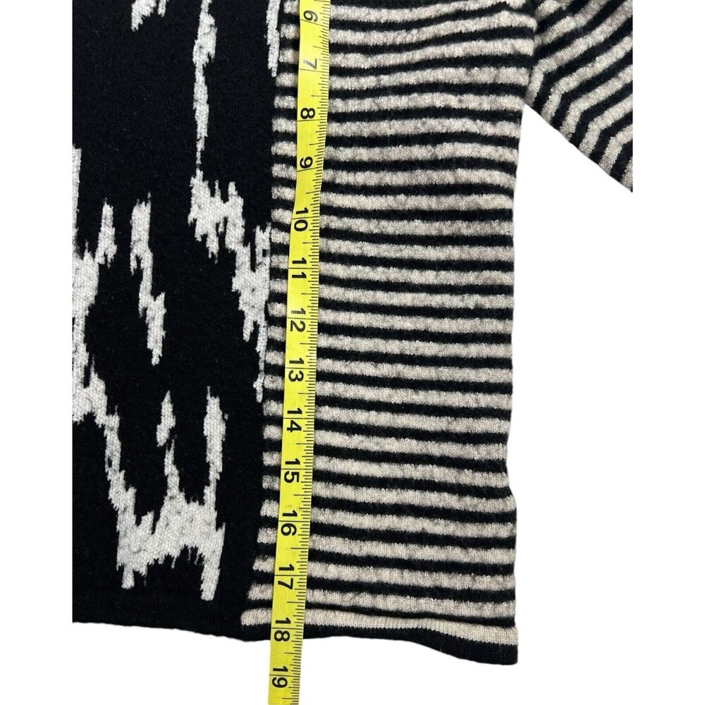 Givenchy Women Sweater Wool Crop Black White Long Sleeves XS - Picture 9 of 9